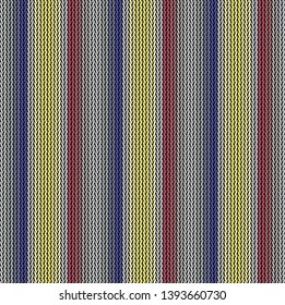 Seamless background pattern. Knitted multicolored texture.