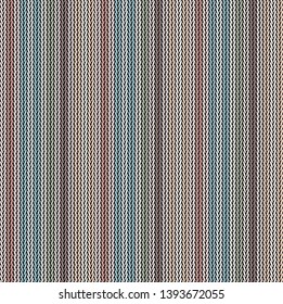 Seamless background pattern. Knitted multicolored texture.