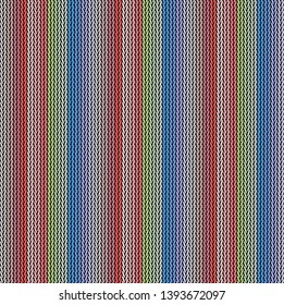 Seamless background pattern. Knitted multicolored texture. Background.