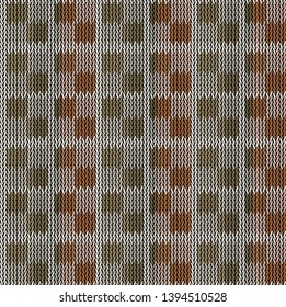 Seamless background pattern. Knitted multicolored texture. Background.