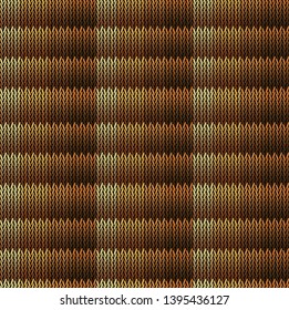 Seamless background pattern. Knitted multicolored texture.