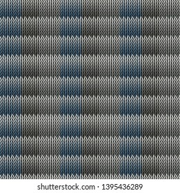 Seamless background pattern. Knitted multicolored texture. Background.