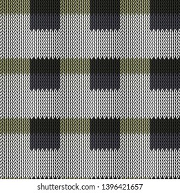 Seamless background pattern. Knitted multicolored texture. Background.
