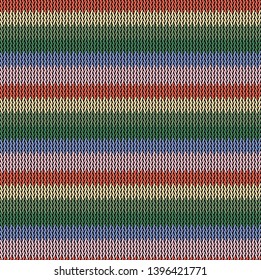 Seamless background pattern. Knitted multicolored texture. Background.