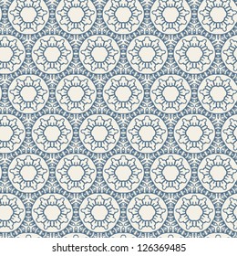 Seamless background pattern with lace circles.
