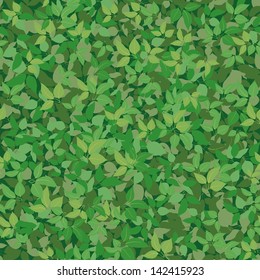 Seamless background, pattern of lilac green leaves. Vector