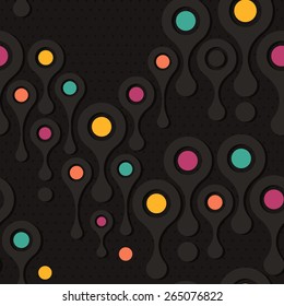 Seamless background pattern with metaball form.
