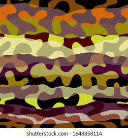 Patrón de fondo sin problemas de estilo militar. Imagen vectorial