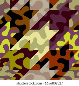 Seamless background pattern in military style. Vector image
