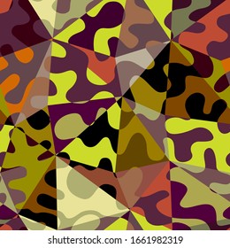 Seamless background pattern in military style. Vector image