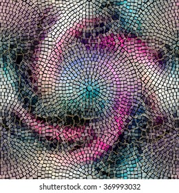 Seamless background pattern. Mosaic pattern with a cracks effect.