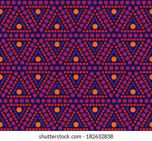 Seamless background pattern. Motif of colorful circles. Fabric with polka dots.