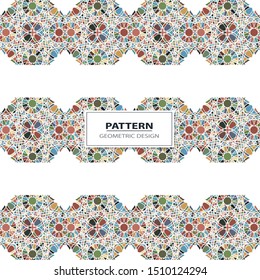 Seamless background pattern with  multicolored lines.