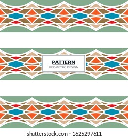 Seamless background pattern with multicolored lines