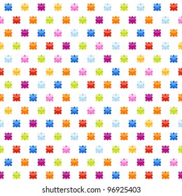 Seamless background pattern with multicolored stars. Vector illustration.