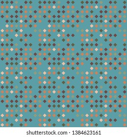 Seamless background pattern of multi-colored varied rhombuses.