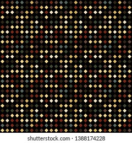 Seamless background pattern of multi-colored varied rhombuses.