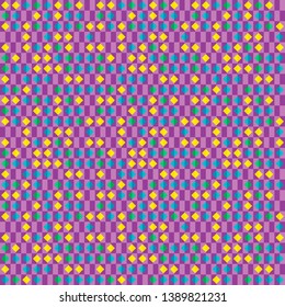 Seamless background pattern of multi-colored varied rhombuses.