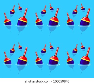 seamless background pattern on fishing