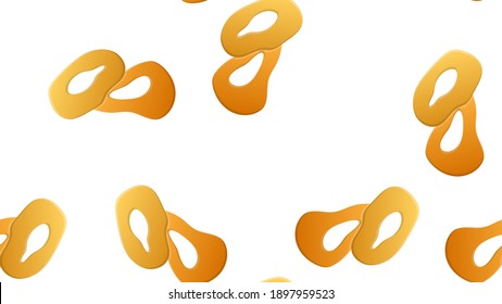 Seamless background with a pattern of onion rings