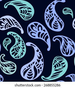 Seamless background pattern , paisley ornament