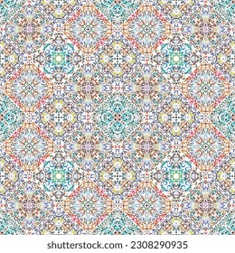 Seamless background pattern. Patchwork texture. Weaving. Traditional ornament. Tribal motif. Can be used for wallpaper, textile, wrapping, web page background.