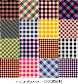 Seamless background pattern. Patchwork pattern. Vector image