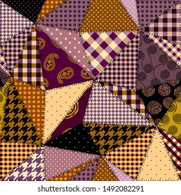 Seamless background pattern. Patchwork pattern. Vector image