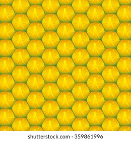 Seamless background pattern with pineapples Vector illustration