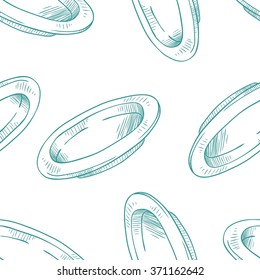 Seamless background with a pattern of plate
