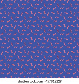 Seamless background pattern in retro memphis style