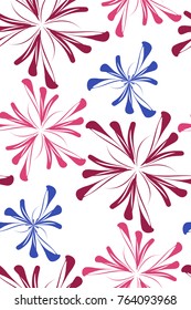 Seamless background pattern in retro style. Wrapping paper, wallpaper, fabric swatch. Vector illustration.
