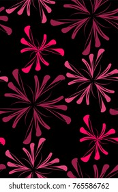 Seamless background pattern in retro style. Wrapping paper, wallpaper, fabric swatch. Vector illustration.
