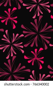 Seamless background pattern in retro style. Wrapping paper, wallpaper, fabric swatch. Vector illustration.
