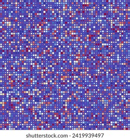 Seamless background pattern. Rounded squares in multiple colors. Purple, Burgundy, Pink, Blue, and Deep Purple. Cute vector illustration.