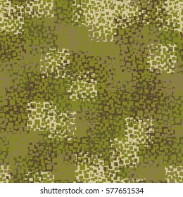 Seamless background. The pattern of rounded squares. Chaotic Spot. Fashion camouflage. Grunge.