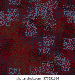Seamless background. The pattern of rounded squares. Chaotic Spot. Fashion camouflage. Grunge.