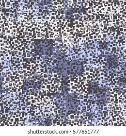 Seamless background. The pattern of rounded squares. Chaotic Spot. Fashion camouflage. Grunge.