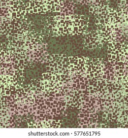 Seamless background. The pattern of rounded squares. Chaotic Spot. Fashion camouflage. Grunge.