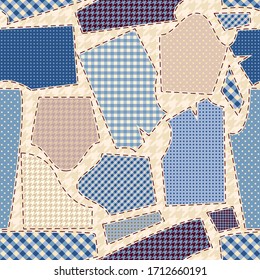 Seamless background pattern. Sewing patterns. Vector image