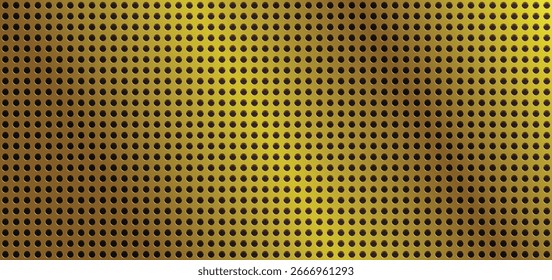 Ein nahtloses Hintergrundmuster aus einem glänzenden Metallgitter.