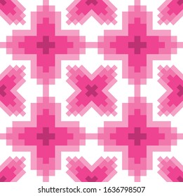 Seamless background, pattern with simple and abstract style, pink color