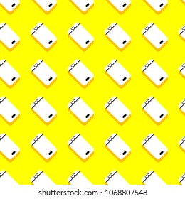 Seamless  background pattern smartphone. Mobile device. Vector illustrate.