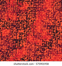Seamless background. The pattern of squares. Chaotic Spot. Fashion camouflage. Grungy textiles.