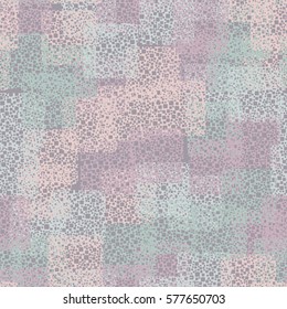 Seamless background. The pattern of squares. Chaotic Spot. Fashion camouflage. Grungy textiles.