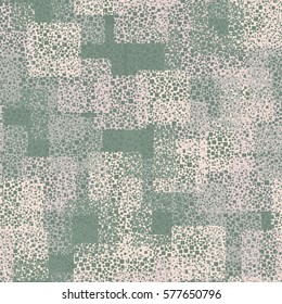 Seamless background. The pattern of squares. Chaotic Spot. Fashion camouflage. Grungy textiles.