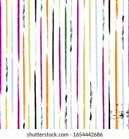 seamless background pattern, with stripes, strokes and splashes, vertical