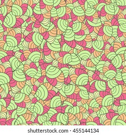 Seamless background with pattern. Stylish vector repeating texture. Hand drawn vector doodle pattern.