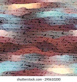 Seamless background pattern. Stylization background of the manuscript