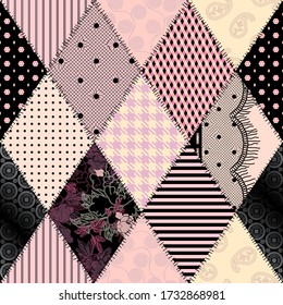 Patrón de fondo sin inconvenientes. Patrón de tracción de ligería textil. Imagen del vector